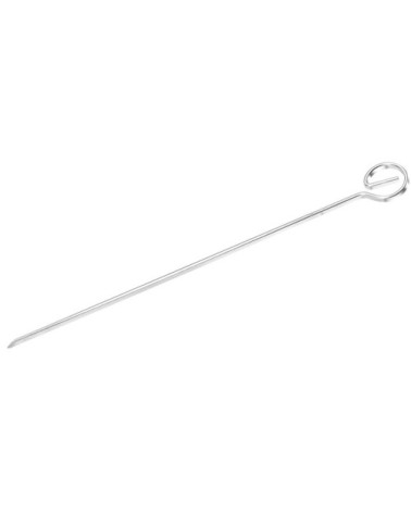 Pics à brochette en acier inoxydable argent