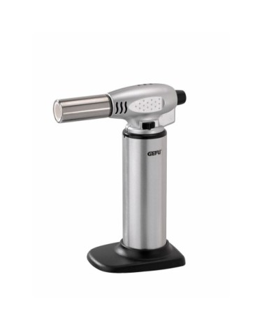 Chalumeau de cuisine en métal argent