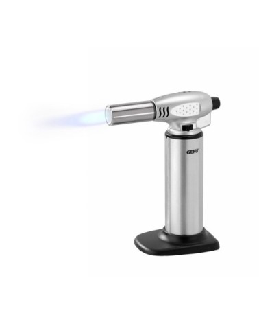 Chalumeau de cuisine en métal argent