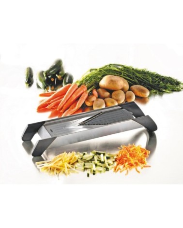 Mandoline en plastique argent