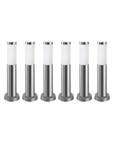 Balise Extérieure de Jardin (6 pcs) 23W en Acier Inoxydable Koral