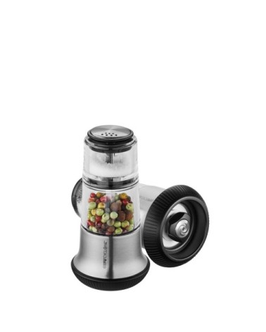 Moulin à poivre avec salière inox en acier inoxydable argent
