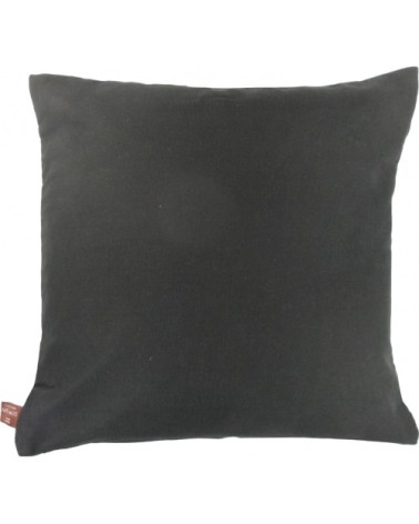 Coussin tapisserie crâne et roses Noir 50 x 50