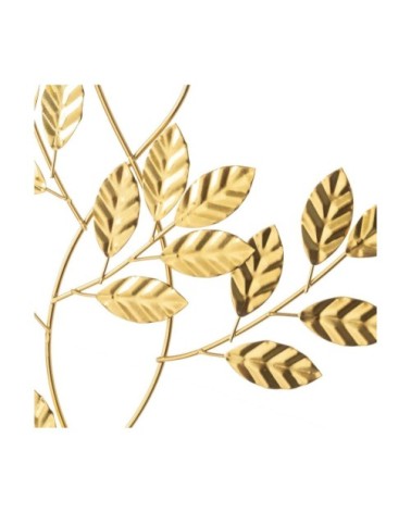 Décoration murale branches en métal doré 33x60cm