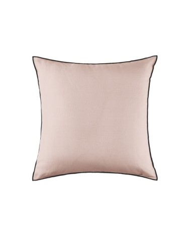 Housse de coussin en lin rose 50x50 cm