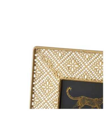 Cadre photo à poser en métal doré 7,5x7,5cm