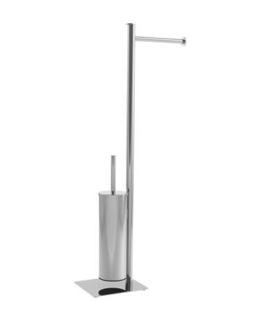 Valet WC en acier inoxydable brillant