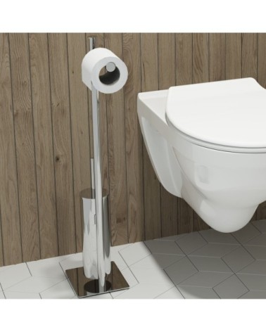 Valet WC en acier inoxydable brillant