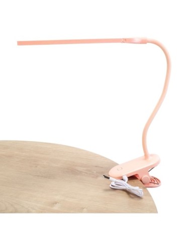 Lampe de bureau LED portable lumière orientable et réglable Rose Joy