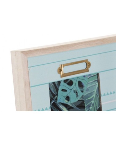 Cadre photo à poser en bois vert photo 10x15cm