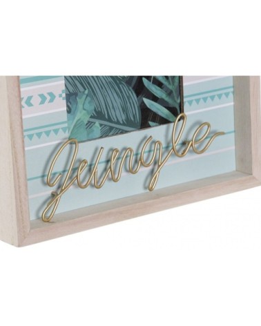 Cadre photo à poser en bois vert photo 10x15cm