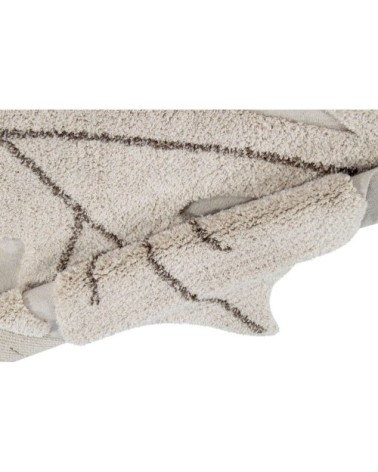 Tapis coton lavable monstera natural 120x180cm