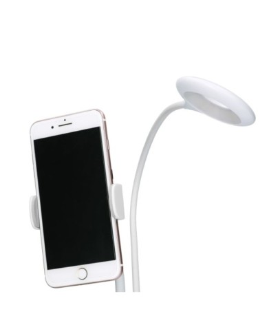 Lampe à pince LED portable mobile orientable et réglable Blanc April