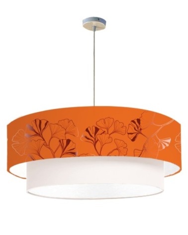 Suspension double Iris Mandarine Ø 65 x H 30