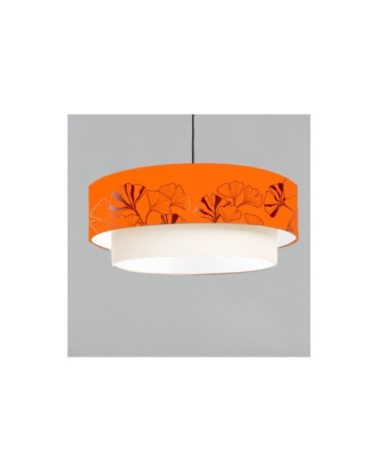 Suspension double Iris Mandarine Ø 65 x H 30