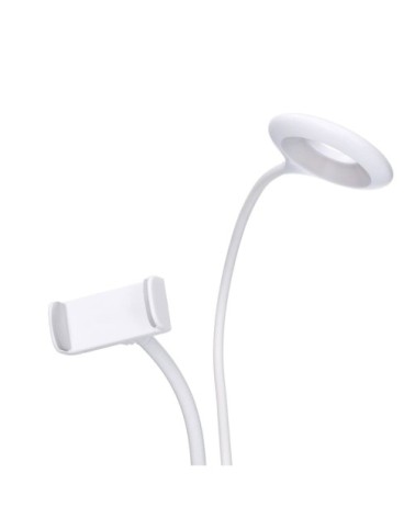 Lampe à pince LED portable mobile orientable et réglable Blanc April