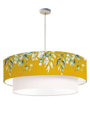 Suspension double Branche Jaune Moutarde Ø 65 x H 30