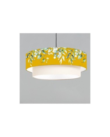 Suspension double Branche Jaune Moutarde Ø 65 x H 30