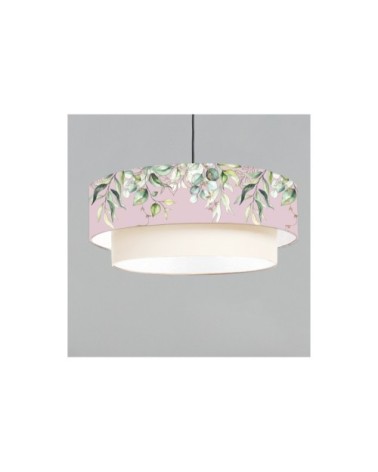 Suspension double Branche Rose Poudré Ø 65 x H 30