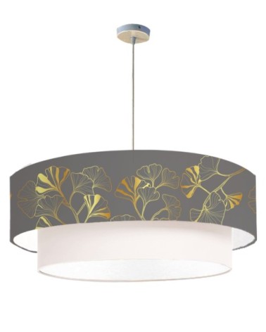 Suspension double Iris Gris Ø 65 x H 30