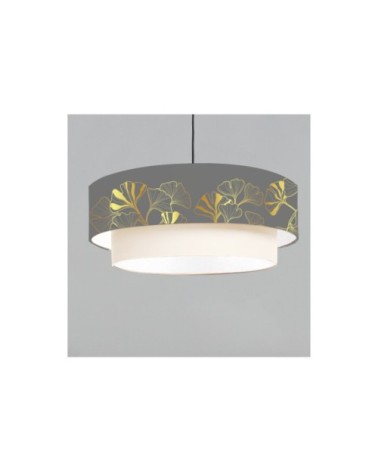 Suspension double Iris Gris Ø 65 x H 30