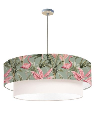 Suspension double Flamand vert olive Ø 65 x H 30