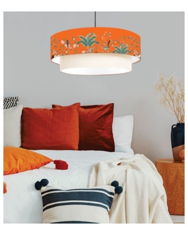 Suspension double Jungle Mandarine Ø 65 x H 30