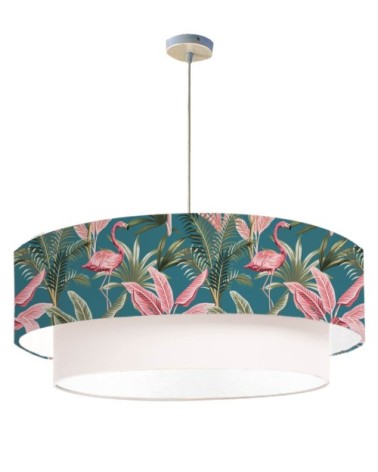 Suspension double Flamand Bleu Canard Ø 65 x H 30