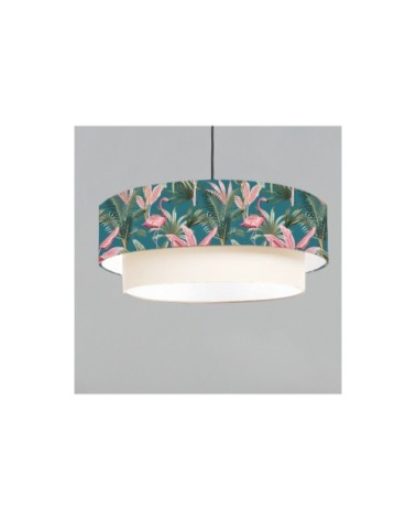 Suspension double Flamand Bleu Canard Ø 65 x H 30