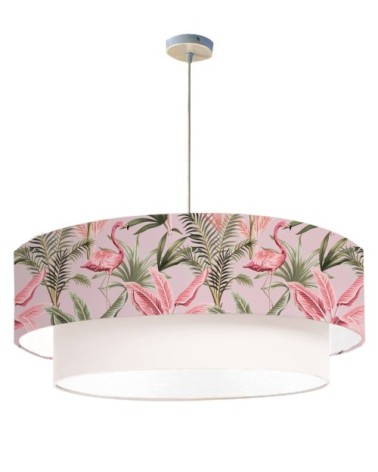 Suspension double Flamand Rose Poudré Ø 65 x H 30