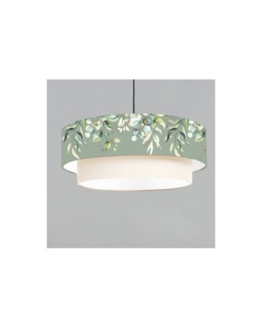 Suspension double Branche vert olive Ø 65 x H 30