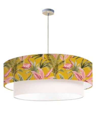 Suspension double Flamand Jaune Moutarde Ø 65 x H 30