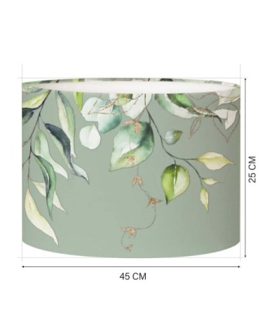 Abat-jour Lampadaire Branche Vert Olive Ø 45 x H 25