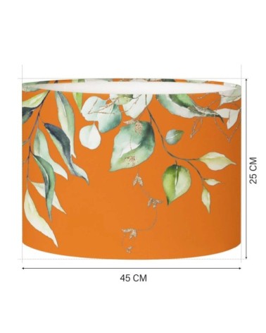 Abat-jour lampadaire branche mandarine Ø 45 x H 25