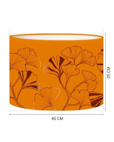 Abat-jour Lampadaire Iris Mandarine Ø 45 x H 25