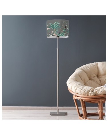 Abat-jour lampadaire Jungle gris Ø 45 x H 25