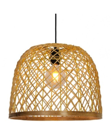 Suspension en rattan naturel