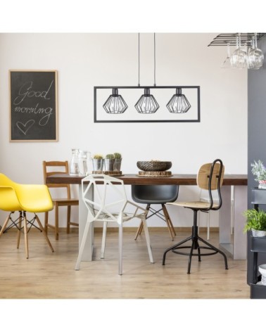 Suspension en métal noir