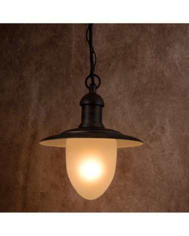 Suspension extérieur en métal rouille