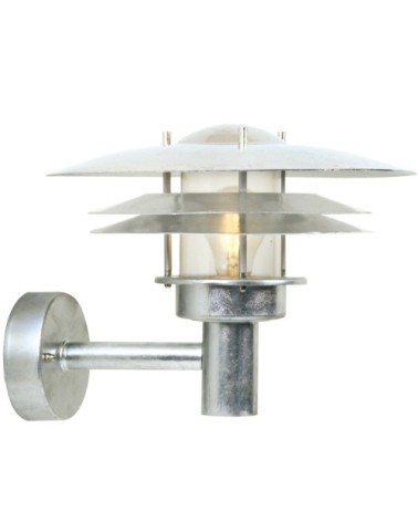 Applique extérieur en métal gris