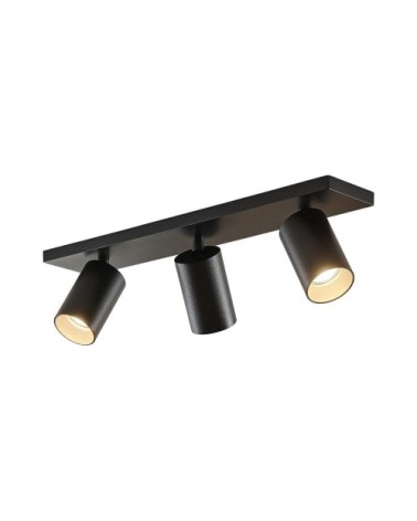 Spot en aluminium noir