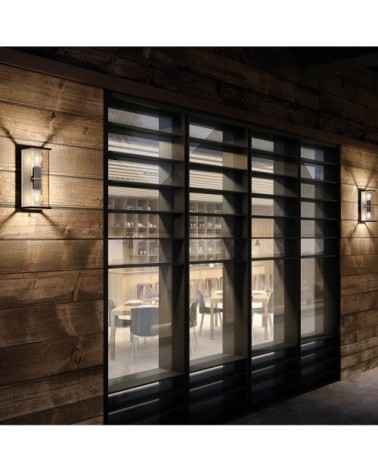 Applique extérieur en métal anthracite