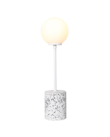 Pied de lampe en stone blanc