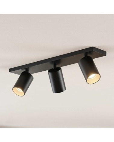 Spot en aluminium noir