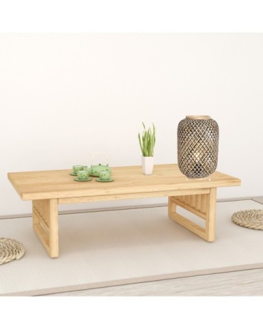 Lampe de table en bamboo naturel