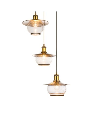 Suspension en métal bronze