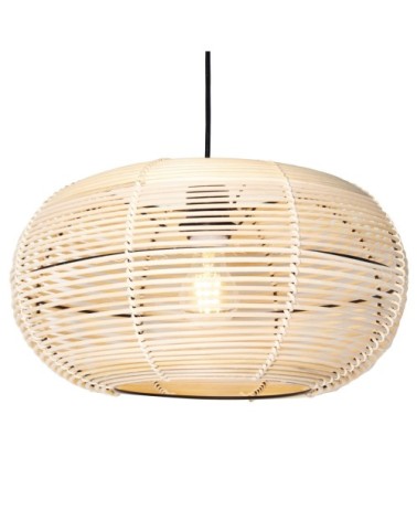Suspension en rattan naturel