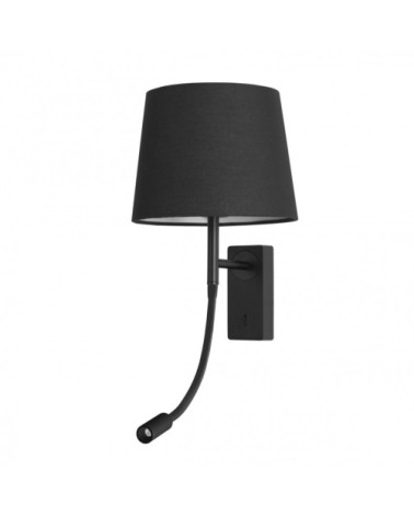 Lampe de Lecture LED Aluminium Noir 22x23x45 CM