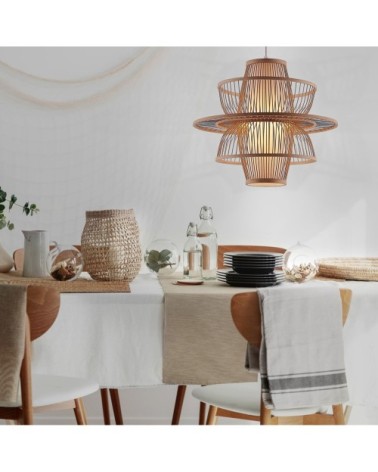 Suspension en bamboo naturel