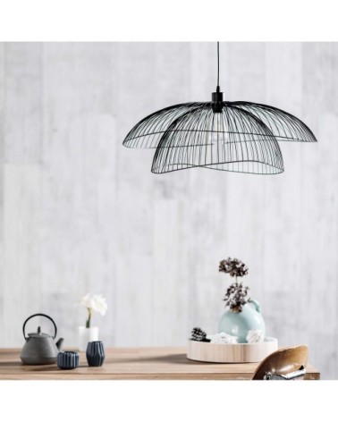 Suspension en métal noir